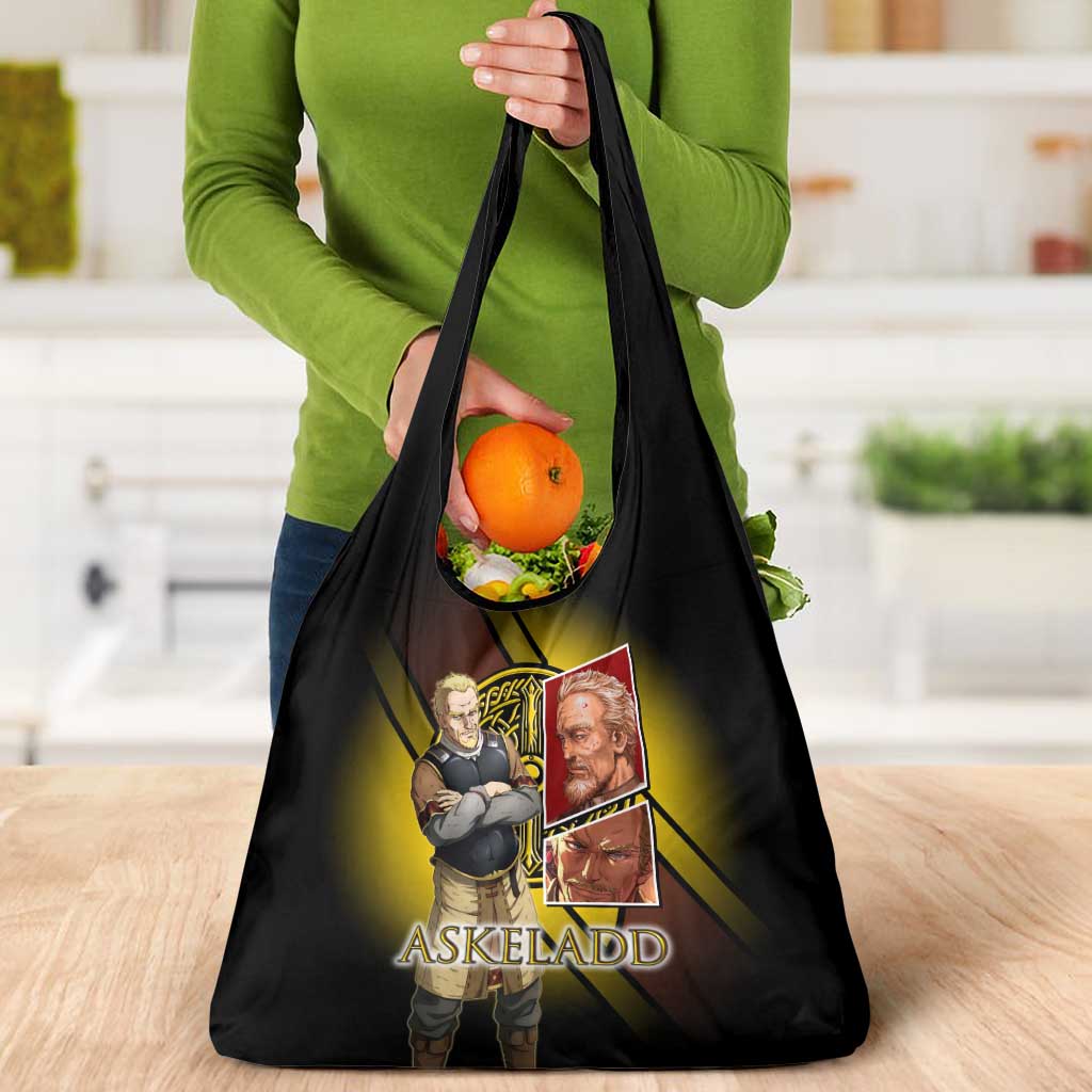 Askeladd Viking Commander Grocery Bag Viking Manga Illustration Style