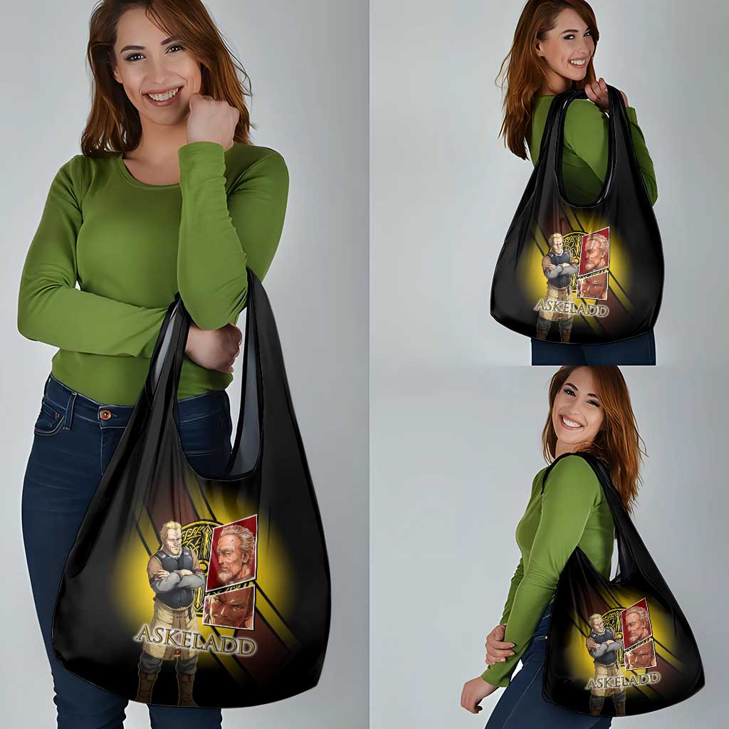 Askeladd Viking Commander Grocery Bag Viking Manga Illustration Style