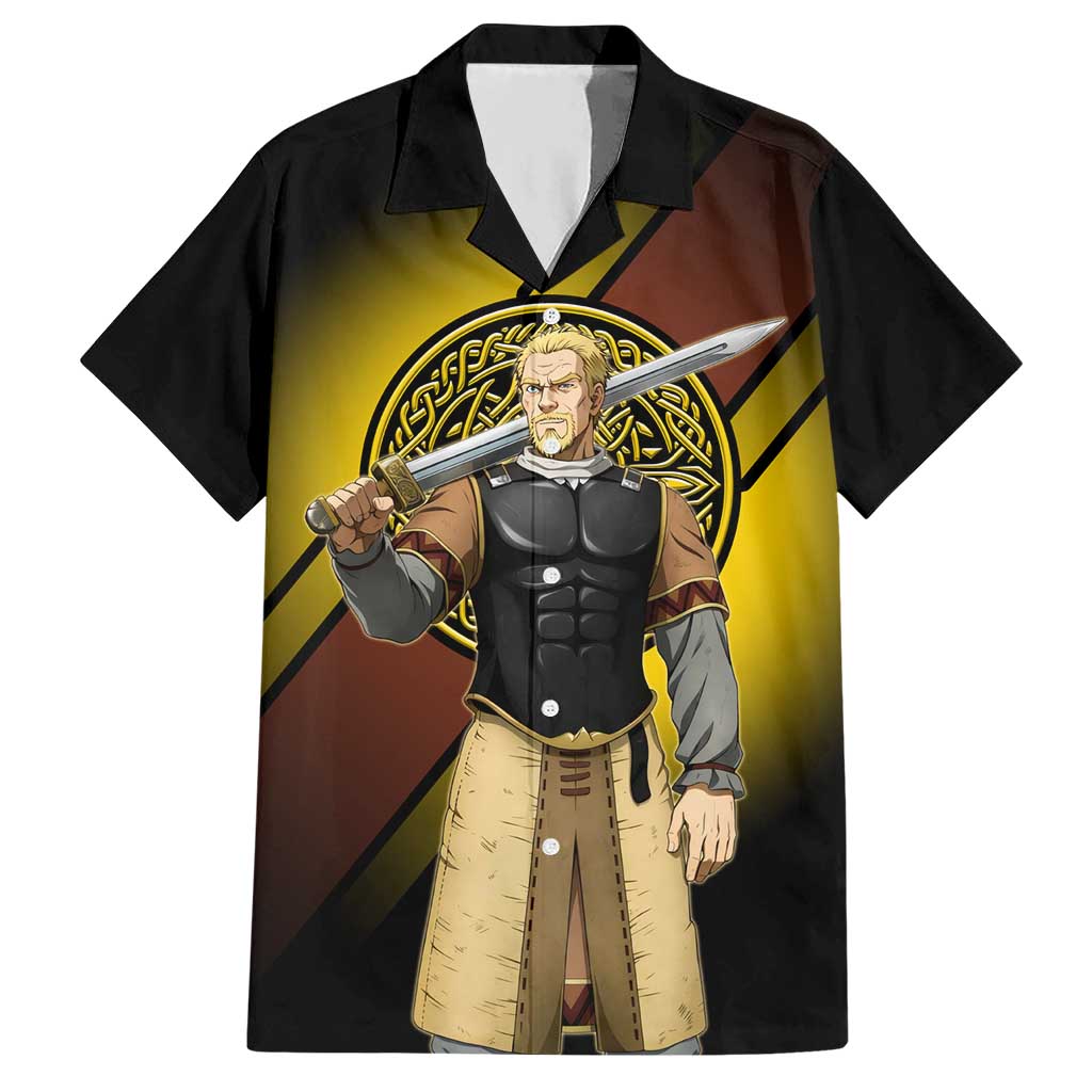 Askeladd Viking Commander Hawaiian Shirt Viking Manga Illustration Style