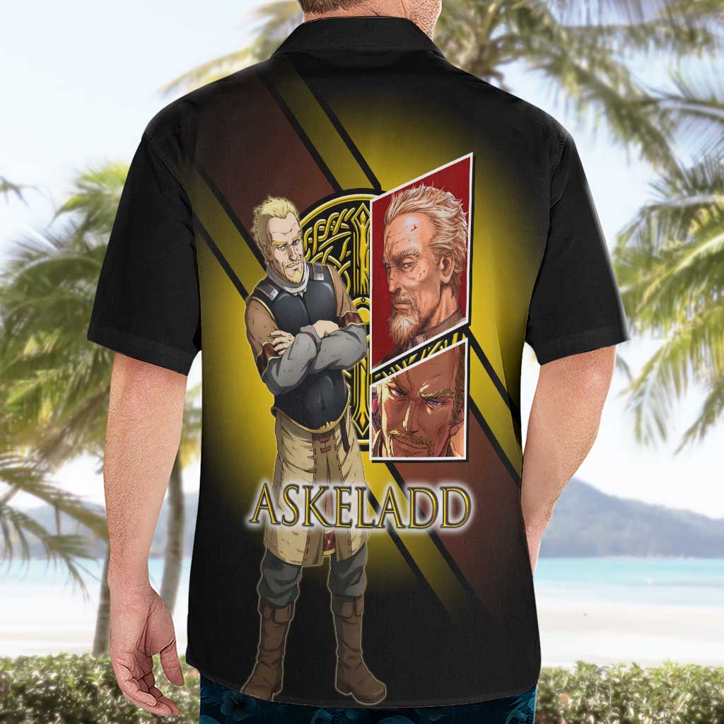 Askeladd Viking Commander Hawaiian Shirt Viking Manga Illustration Style