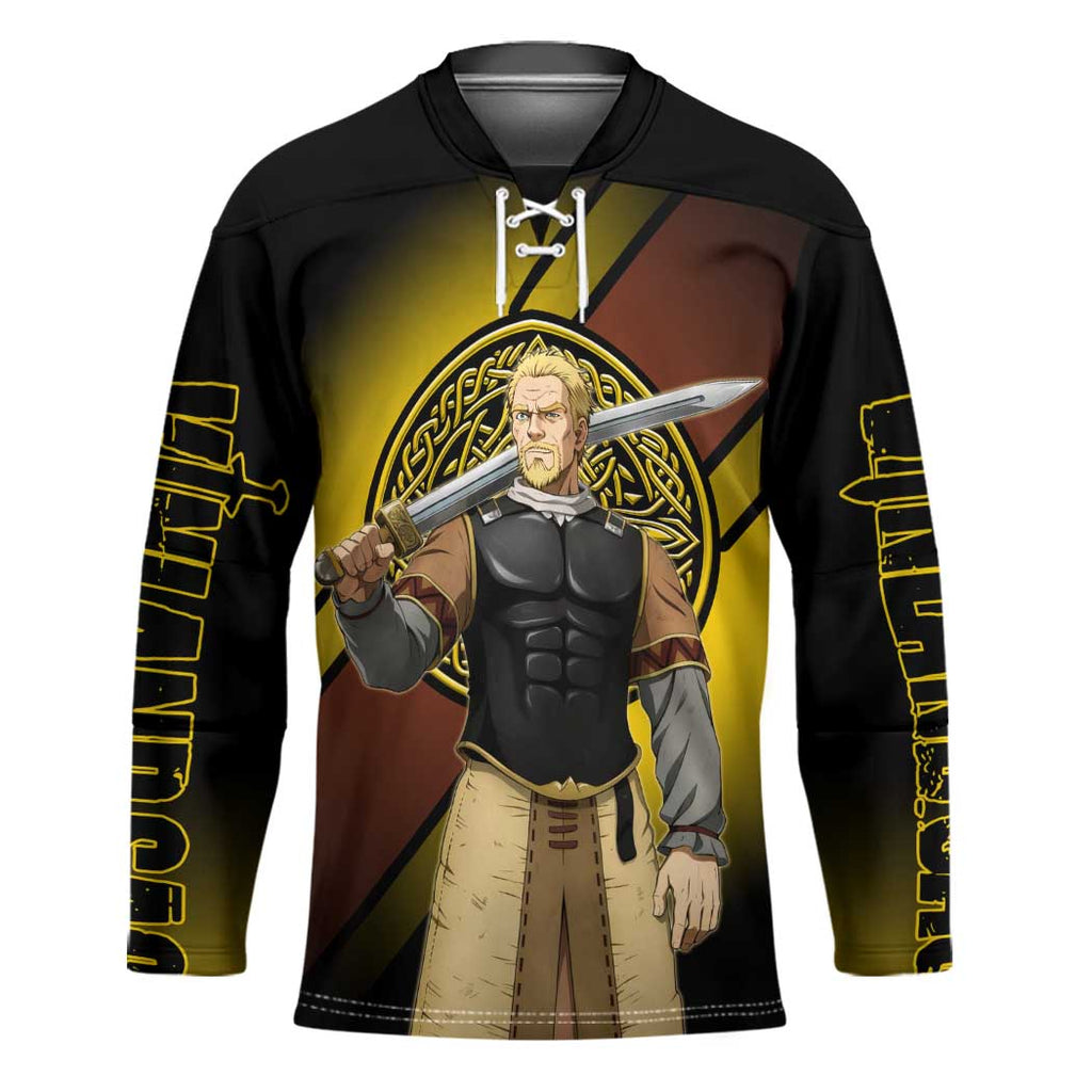 Askeladd Viking Commander Hockey Jersey Viking Manga Illustration Style