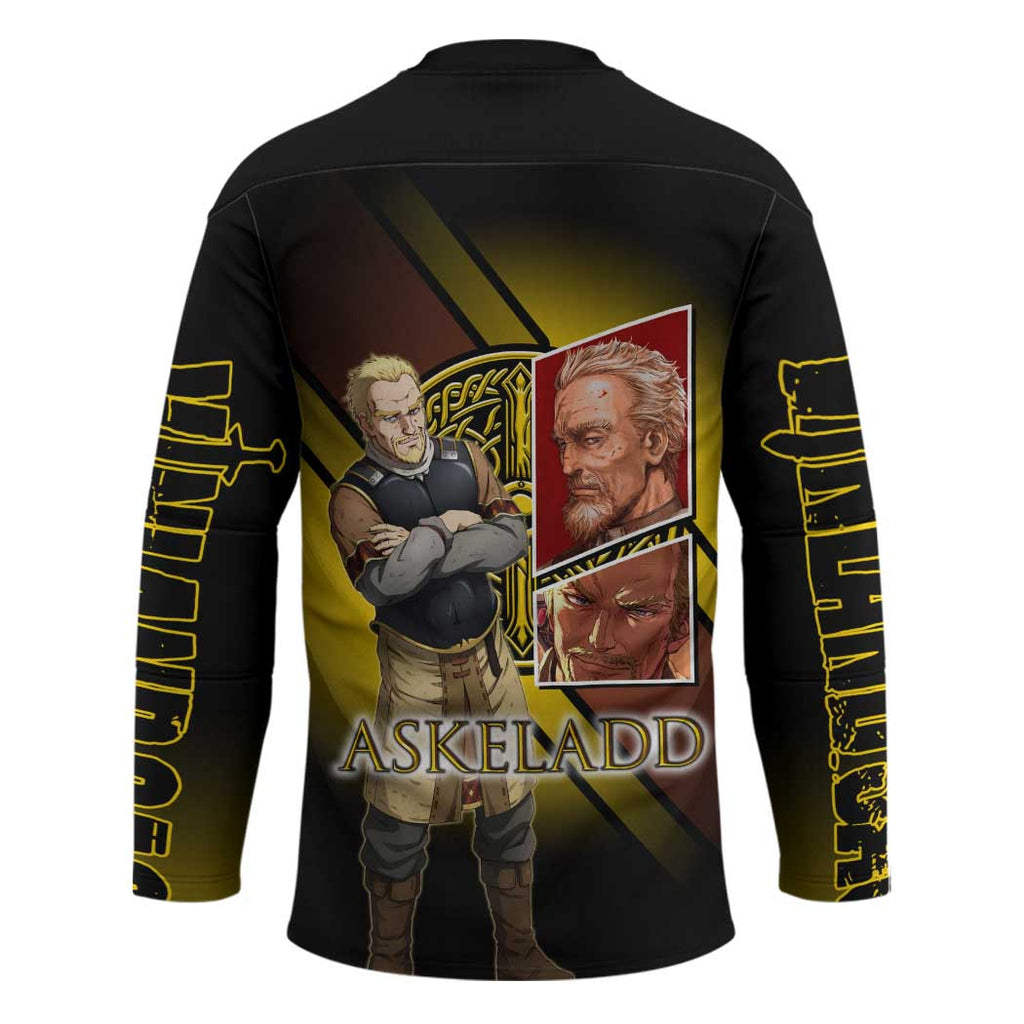 Askeladd Viking Commander Hockey Jersey Viking Manga Illustration Style