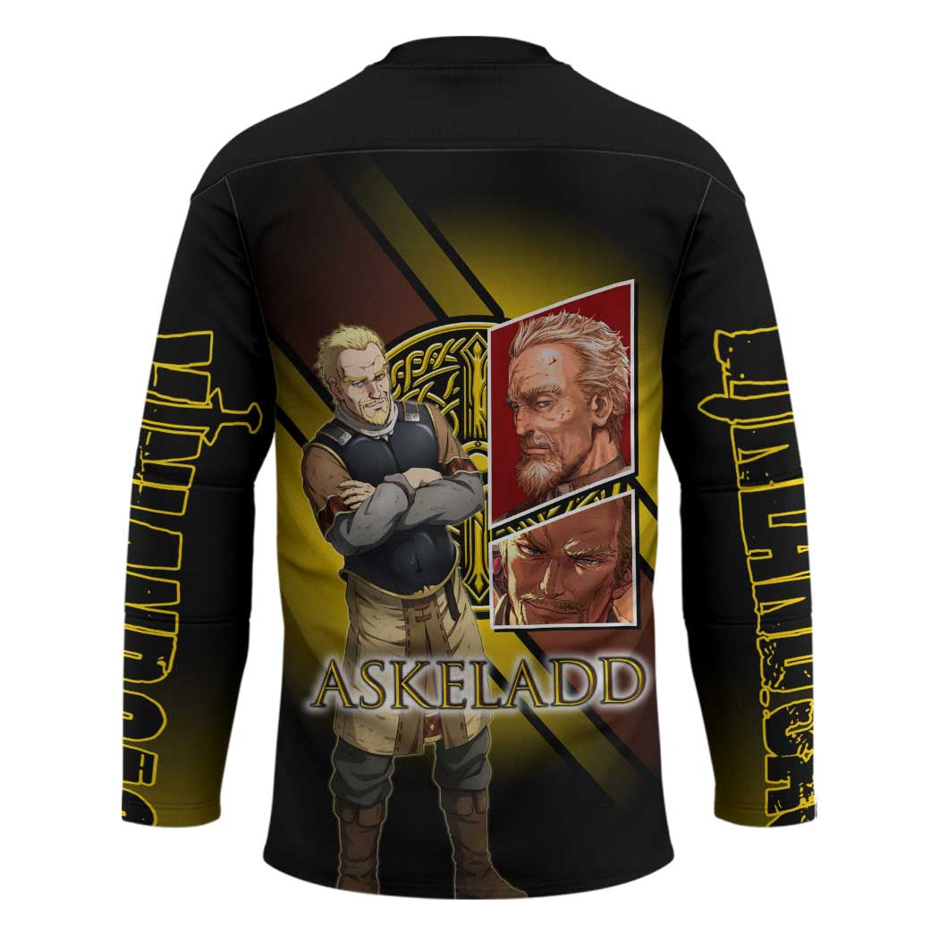 Askeladd Viking Commander Hockey Jersey Viking Manga Illustration Style