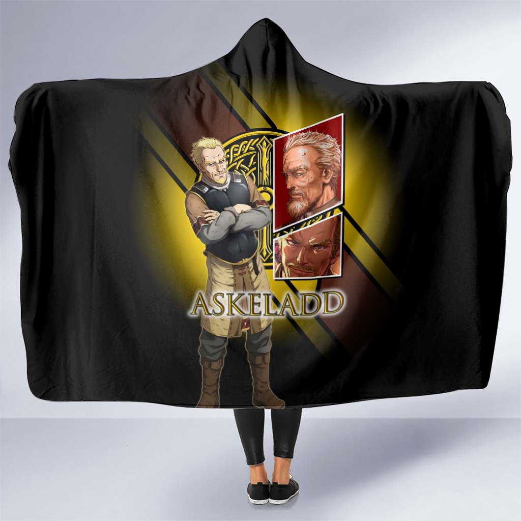 Askeladd Viking Commander Hooded Blanket Viking Manga Illustration Style