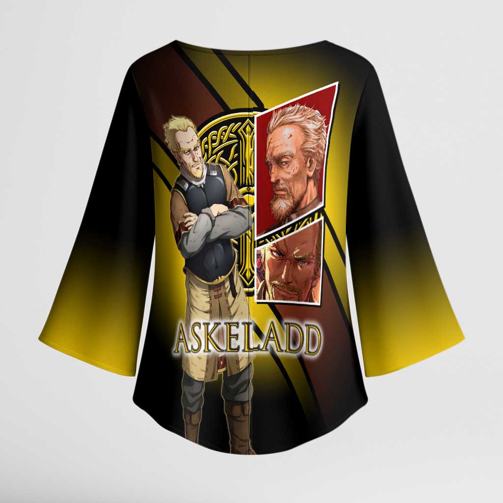 Askeladd Viking Commander Kimono Sleeve Blouse Viking Manga Illustration Style