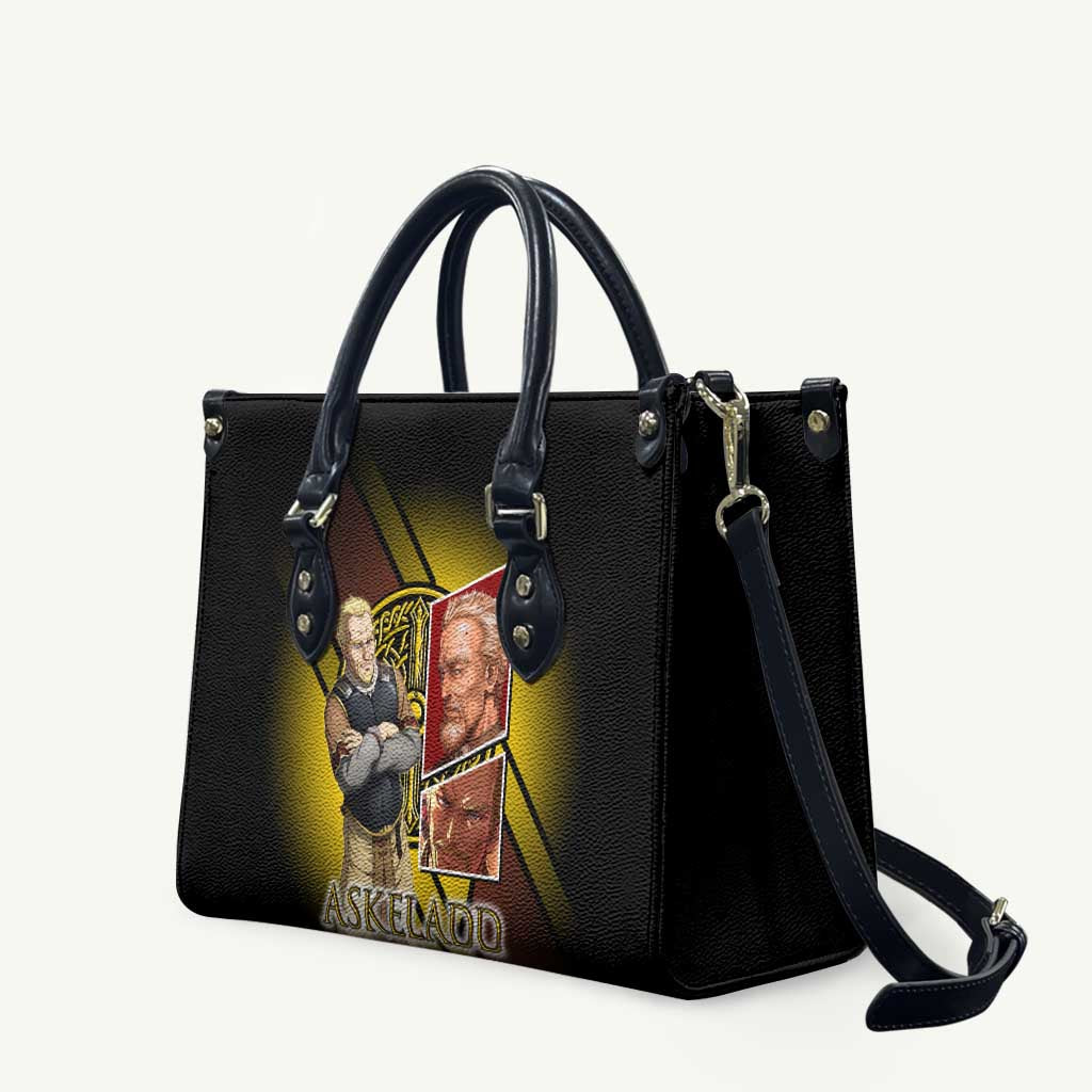 Askeladd Viking Commander Leather Bag Viking Manga Illustration Style