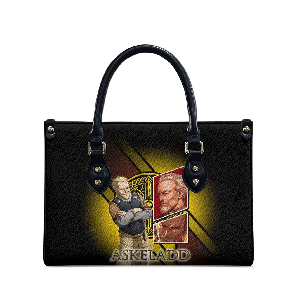 Askeladd Viking Commander Leather Bag Viking Manga Illustration Style
