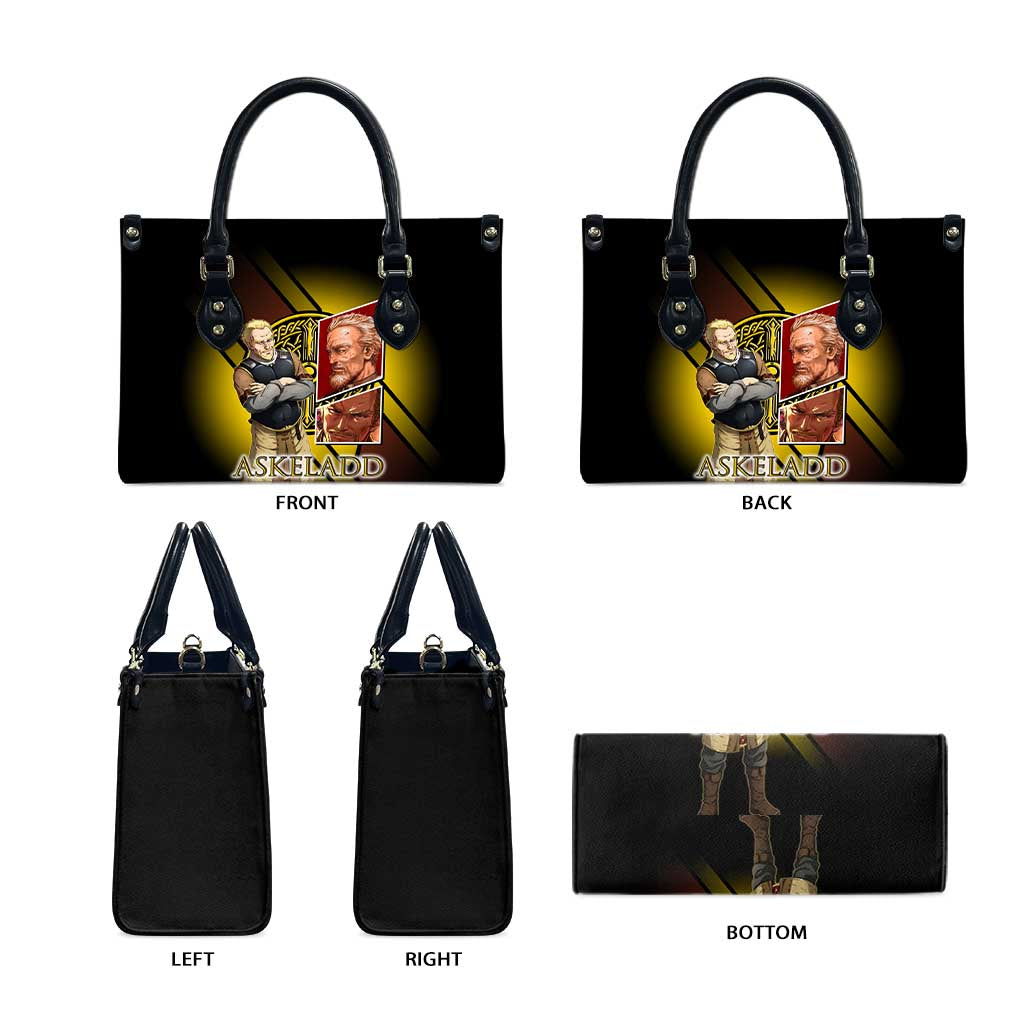Askeladd Viking Commander Leather Bag Viking Manga Illustration Style
