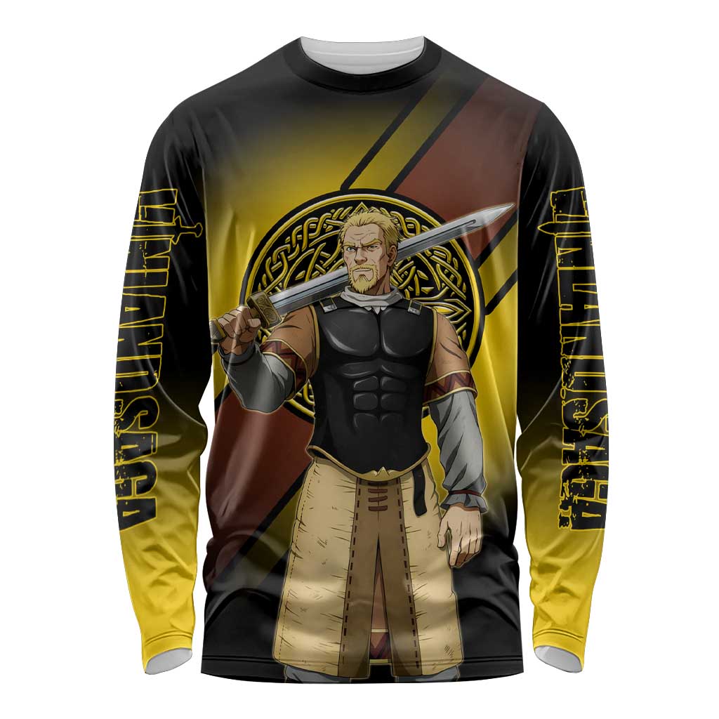 Askeladd Viking Commander Long Sleeve Shirt Viking Manga Illustration Style