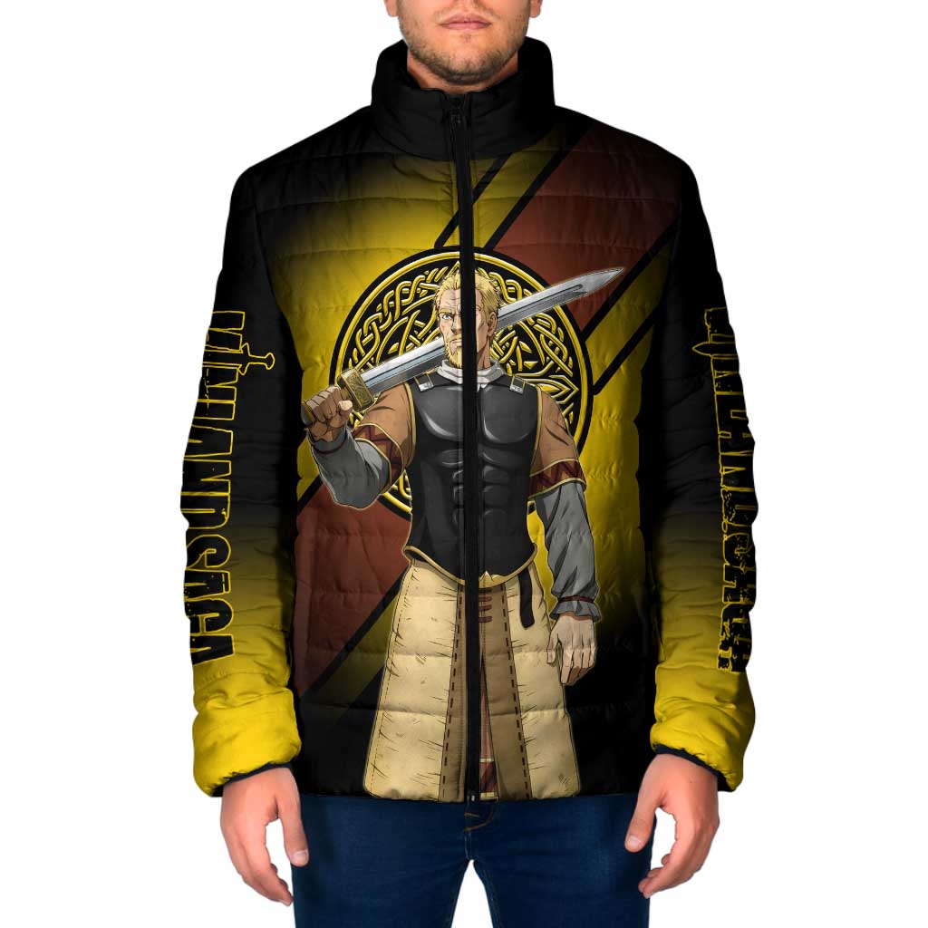 Askeladd Viking Commander Padded Jacket Viking Manga Illustration Style