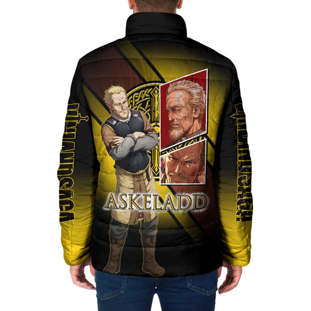 Askeladd Viking Commander Padded Jacket Viking Manga Illustration Style