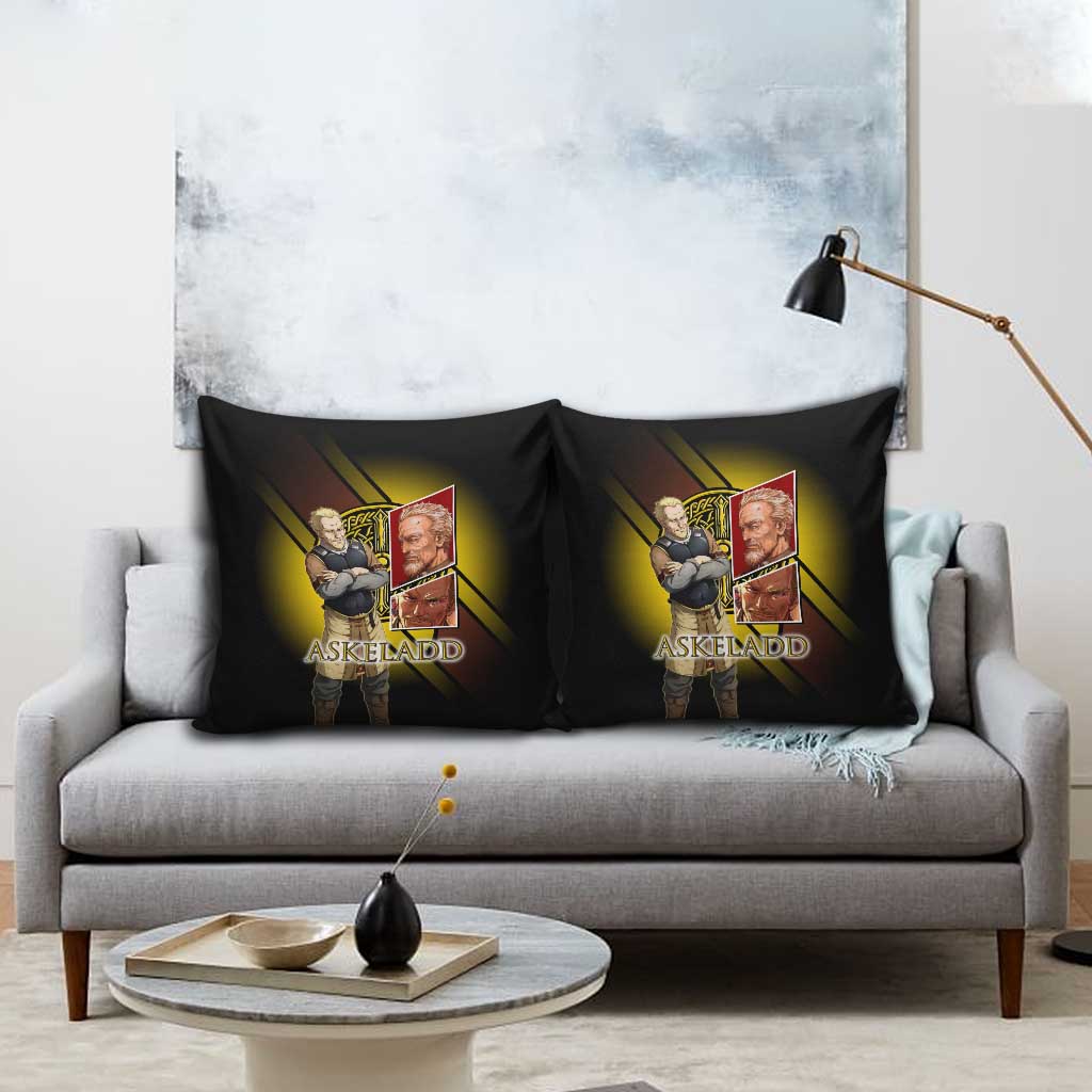 Askeladd Viking Commander Pillow Cover Viking Manga Illustration Style