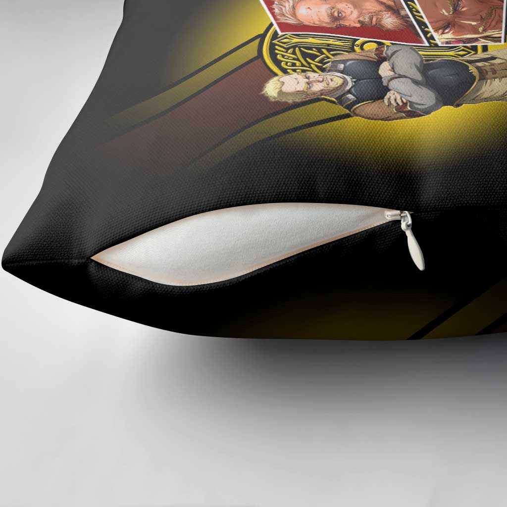 Askeladd Viking Commander Pillow Cover Viking Manga Illustration Style