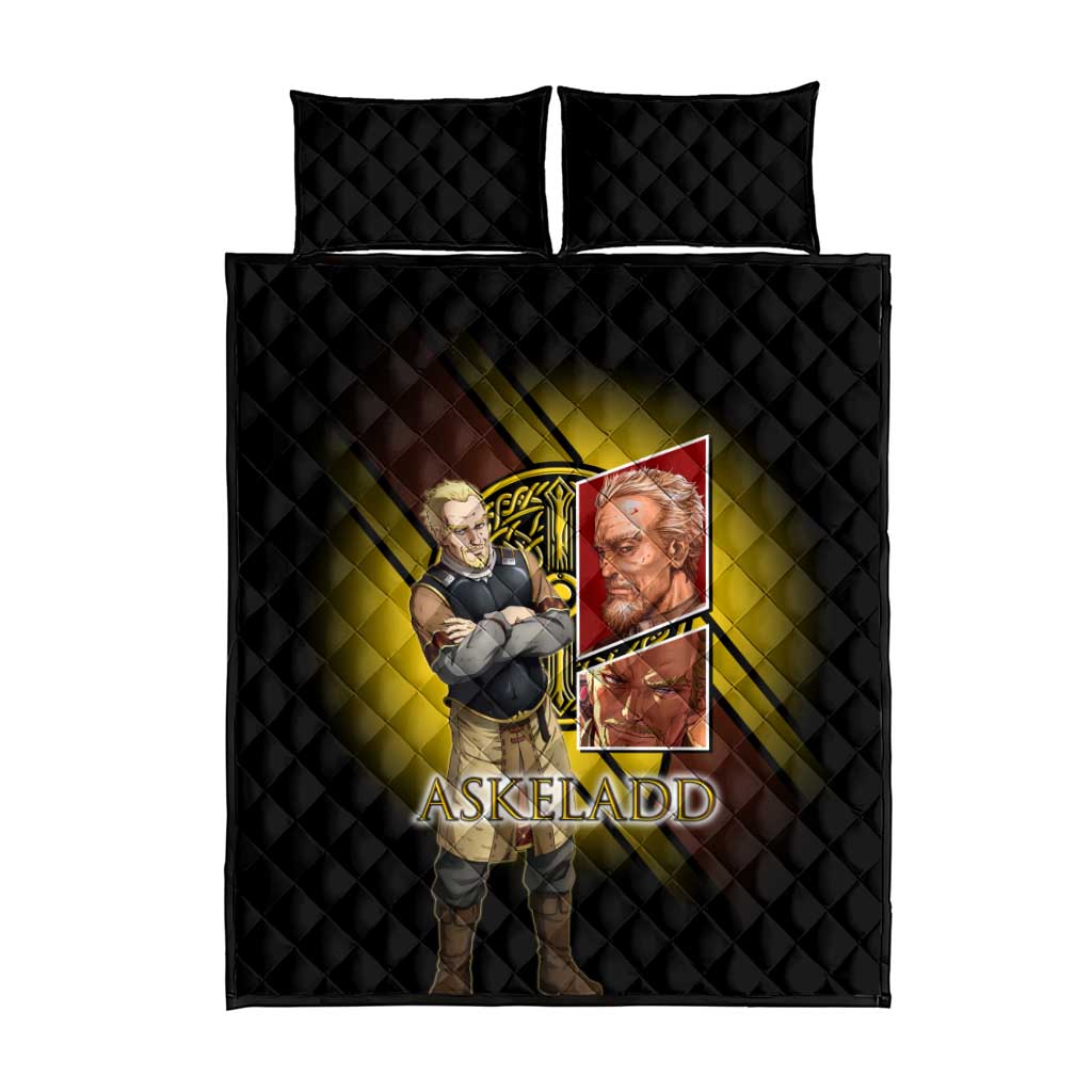 Askeladd Viking Commander Quilt Bed Set Viking Manga Illustration Style