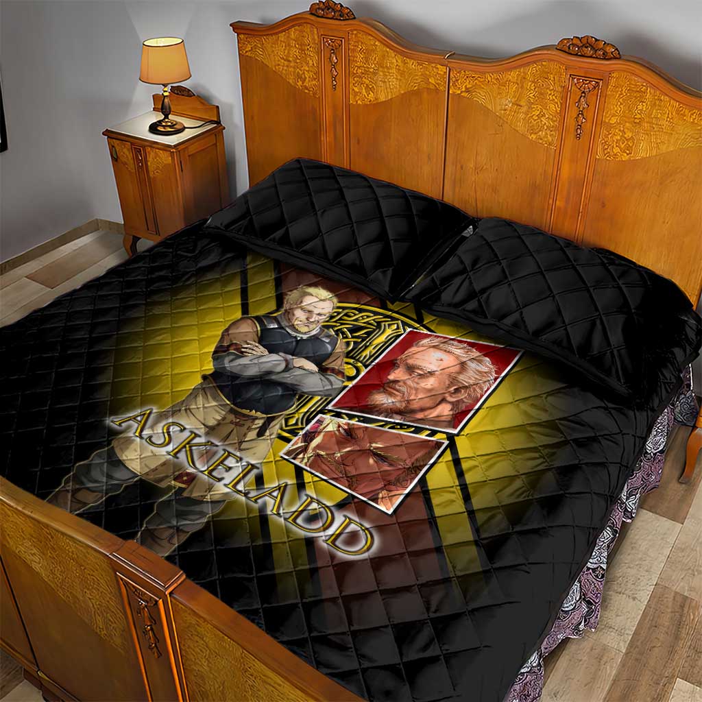 Askeladd Viking Commander Quilt Bed Set Viking Manga Illustration Style