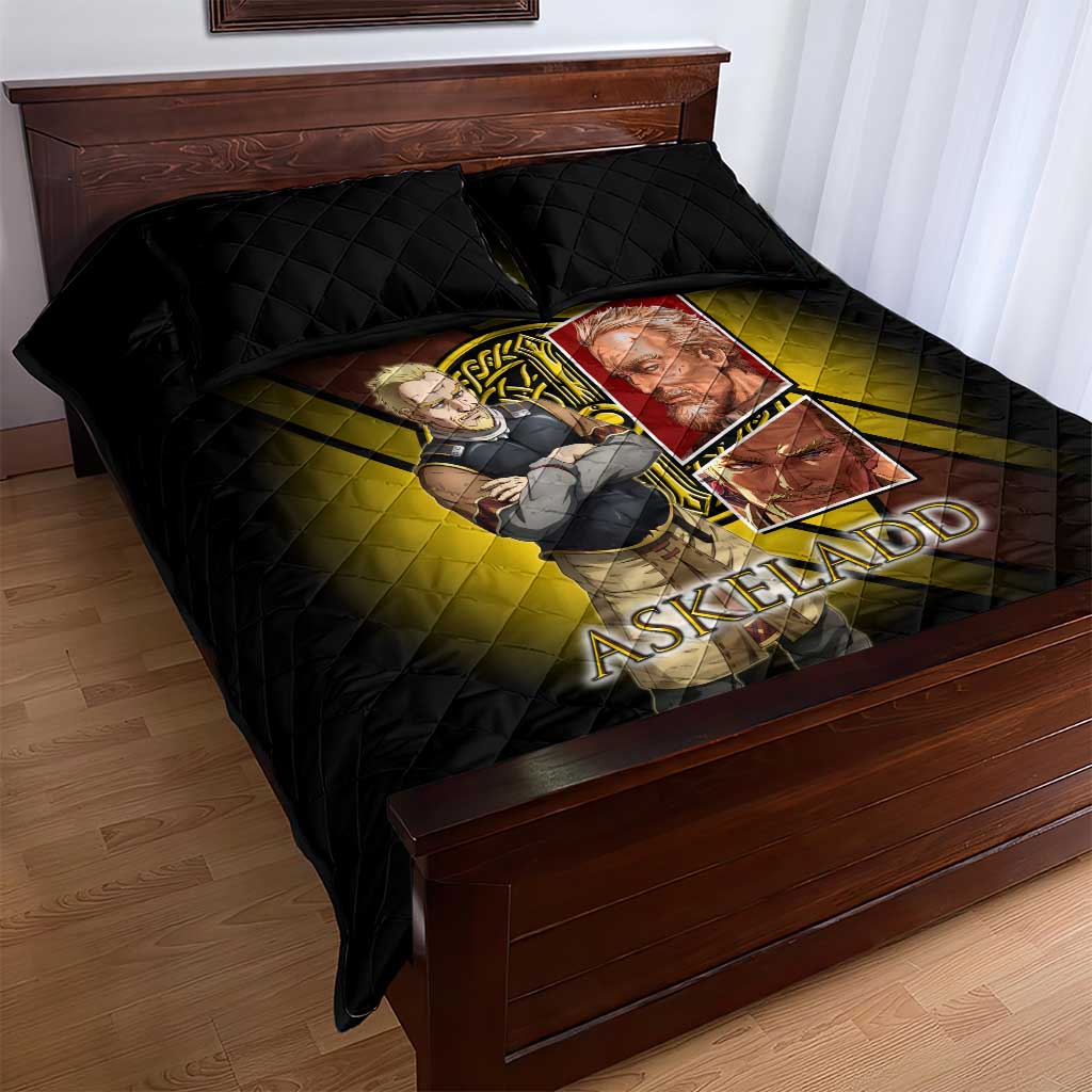 Askeladd Viking Commander Quilt Bed Set Viking Manga Illustration Style