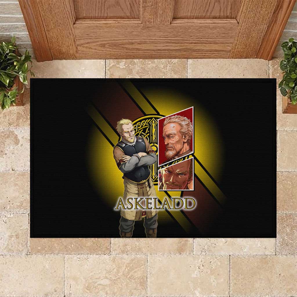 Askeladd Viking Commander Rubber Doormat Viking Manga Illustration Style