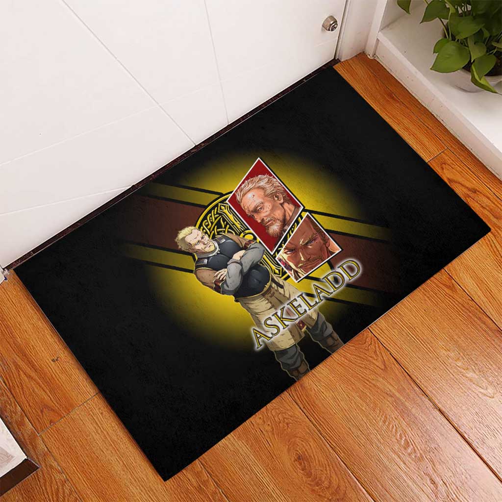 Askeladd Viking Commander Rubber Doormat Viking Manga Illustration Style