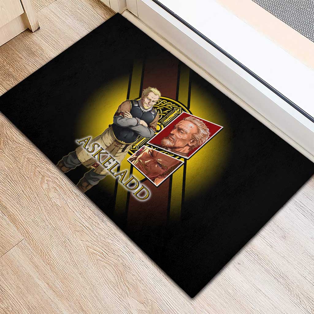 Askeladd Viking Commander Rubber Doormat Viking Manga Illustration Style