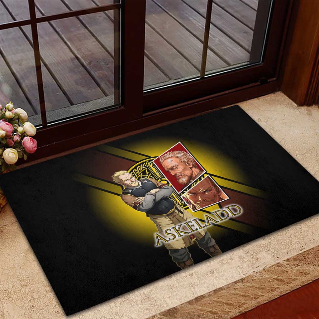 Askeladd Viking Commander Rubber Doormat Viking Manga Illustration Style