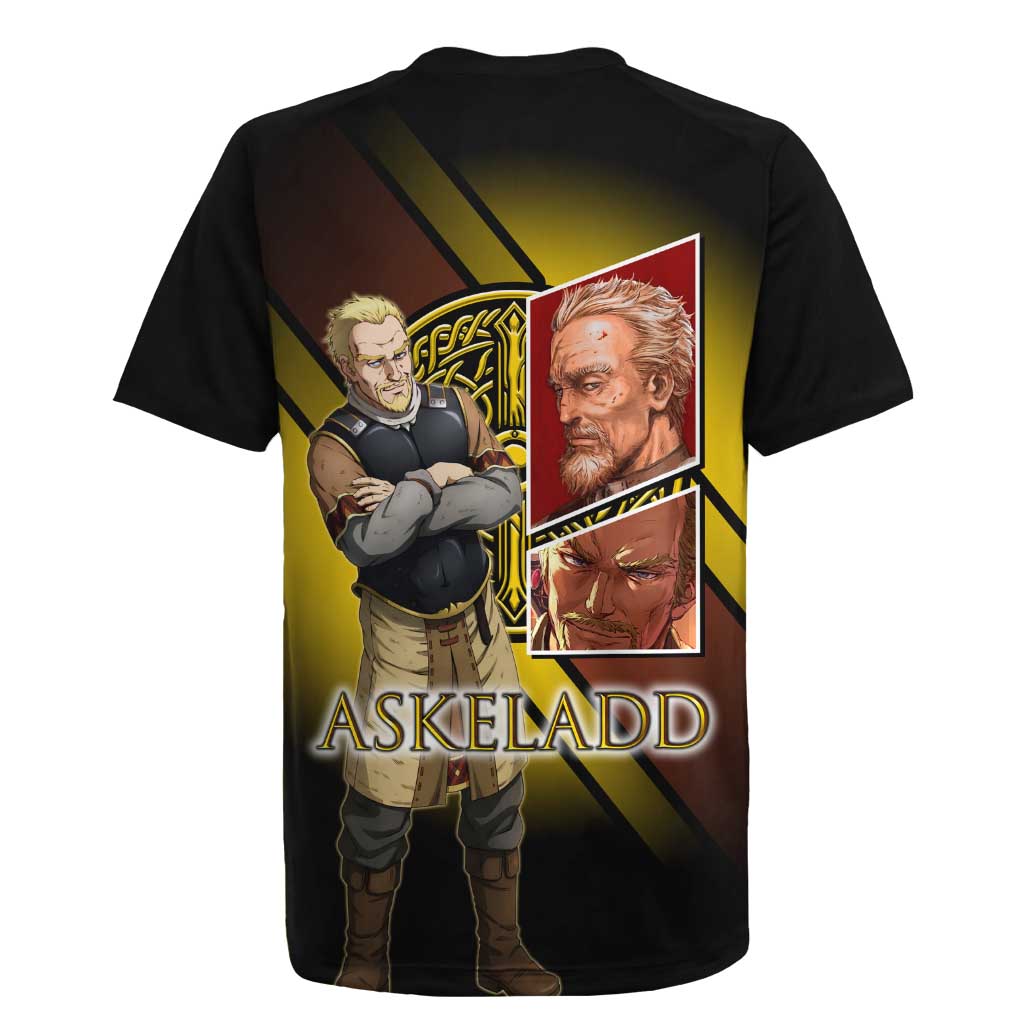 Askeladd Viking Commander Rugby Jersey Viking Manga Illustration Style