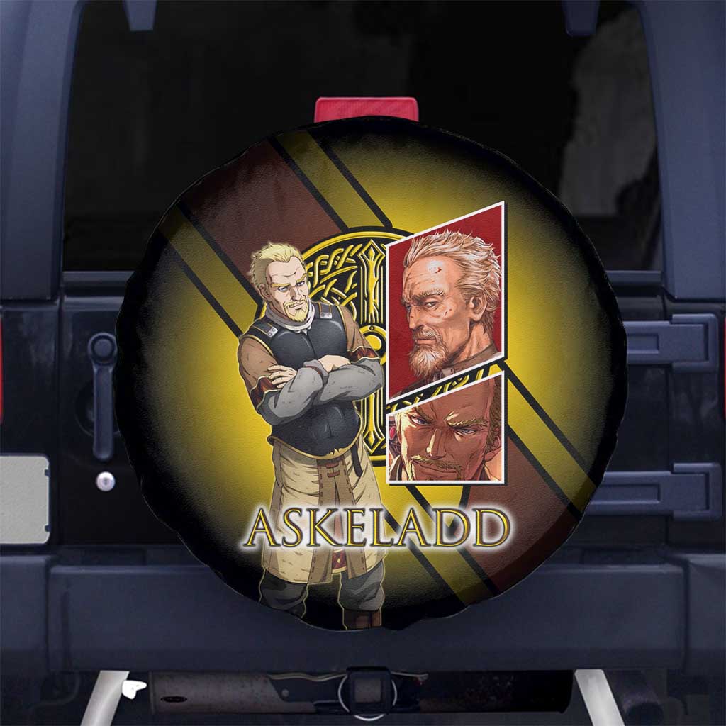 Askeladd Viking Commander Spare Tire Cover Viking Manga Illustration Style