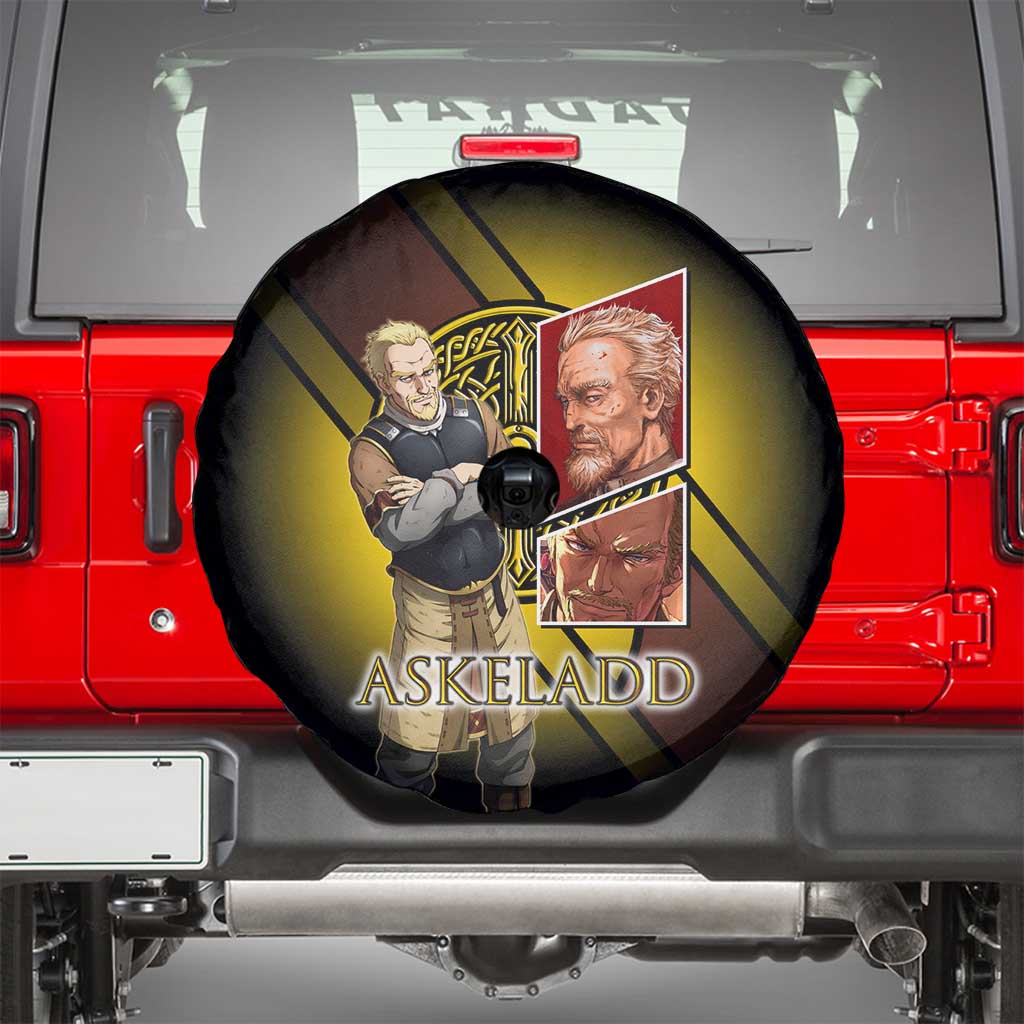 Askeladd Viking Commander Spare Tire Cover Viking Manga Illustration Style