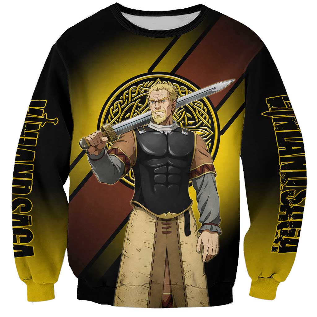 Askeladd Viking Commander Sweatshirt Viking Manga Illustration Style
