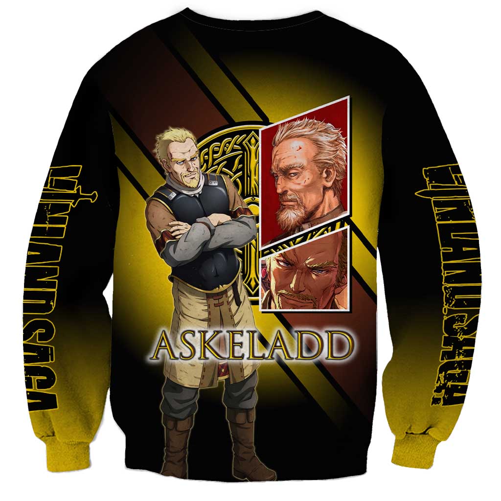 Askeladd Viking Commander Sweatshirt Viking Manga Illustration Style