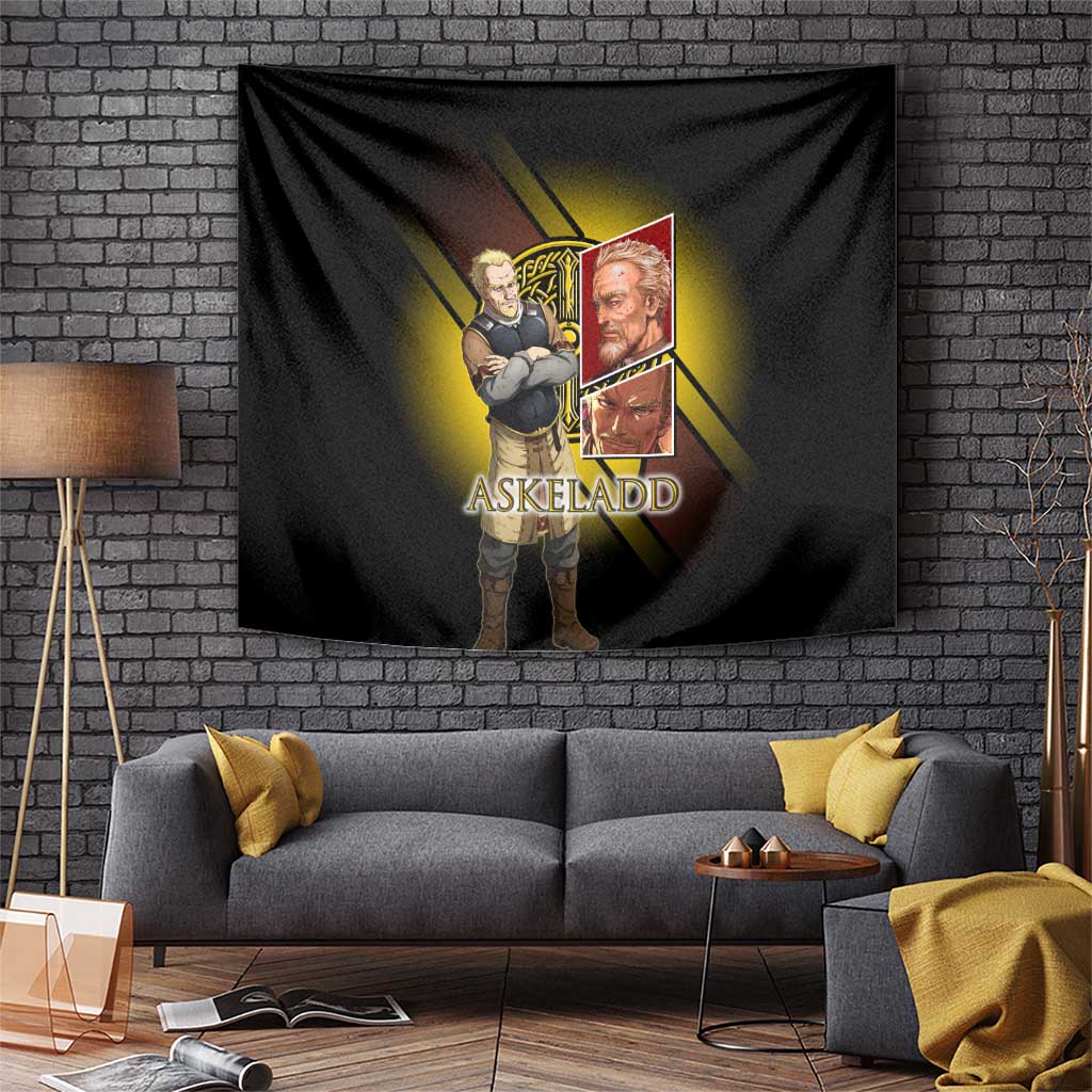Askeladd Viking Commander Tapestry Viking Manga Illustration Style