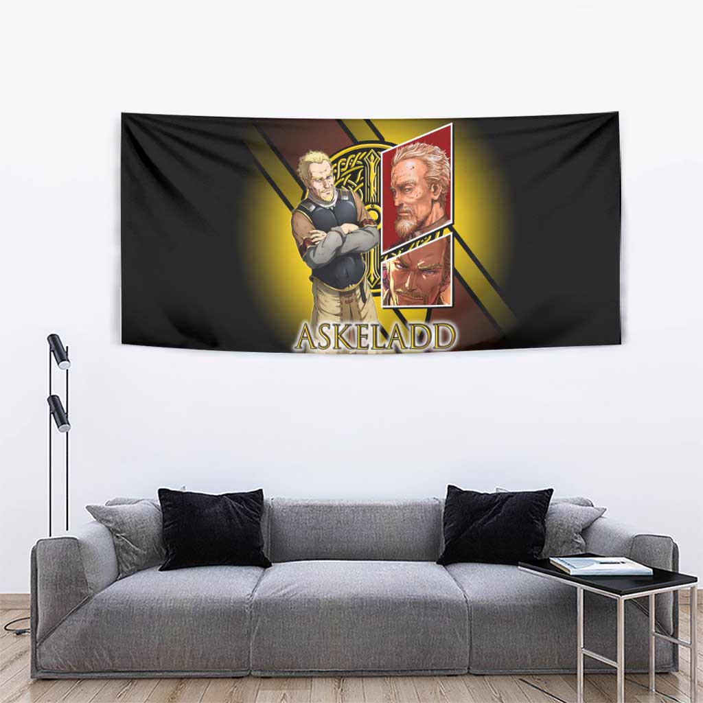 Askeladd Viking Commander Tapestry Viking Manga Illustration Style