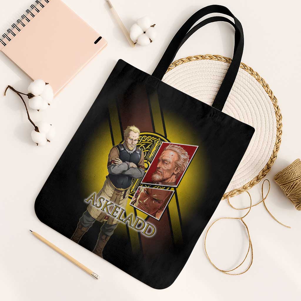 Askeladd Viking Commander Tote Bag Viking Manga Illustration Style