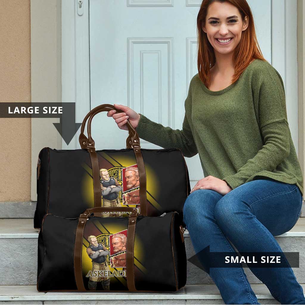 Askeladd Viking Commander Travel Bag Viking Manga Illustration Style