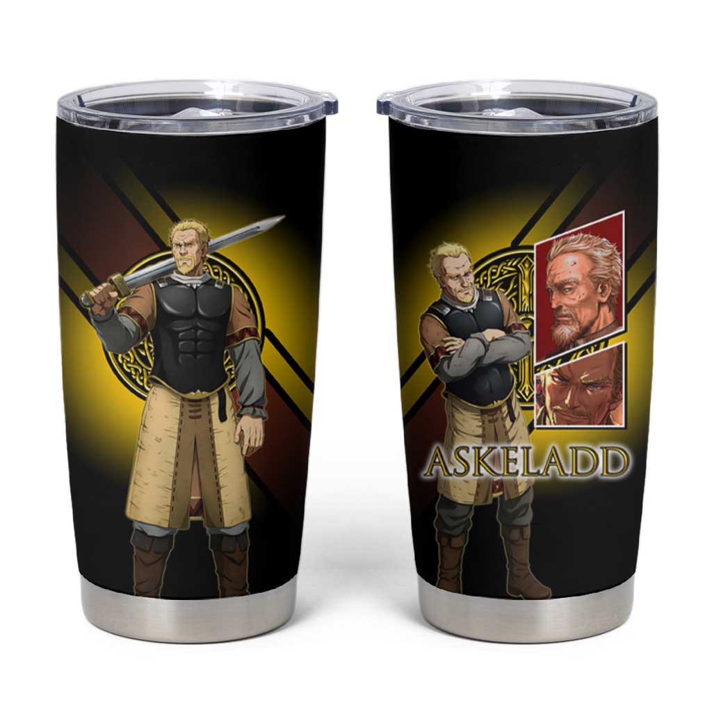 Askeladd Viking Commander Tumbler Cup Viking Manga Illustration Style