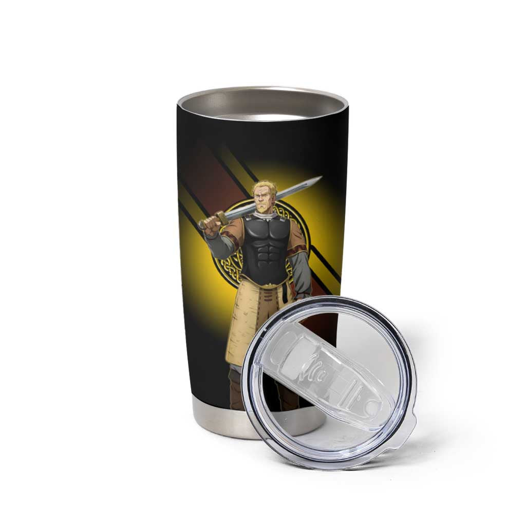 Askeladd Viking Commander Tumbler Cup Viking Manga Illustration Style