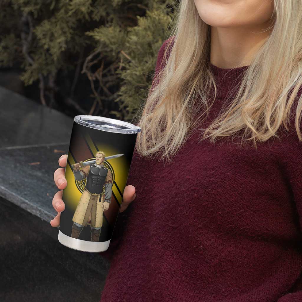 Askeladd Viking Commander Tumbler Cup Viking Manga Illustration Style