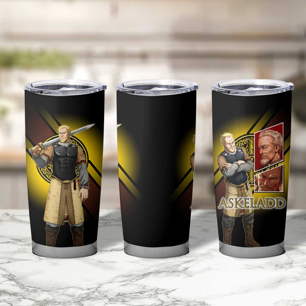 Askeladd Viking Commander Tumbler Cup Viking Manga Illustration Style