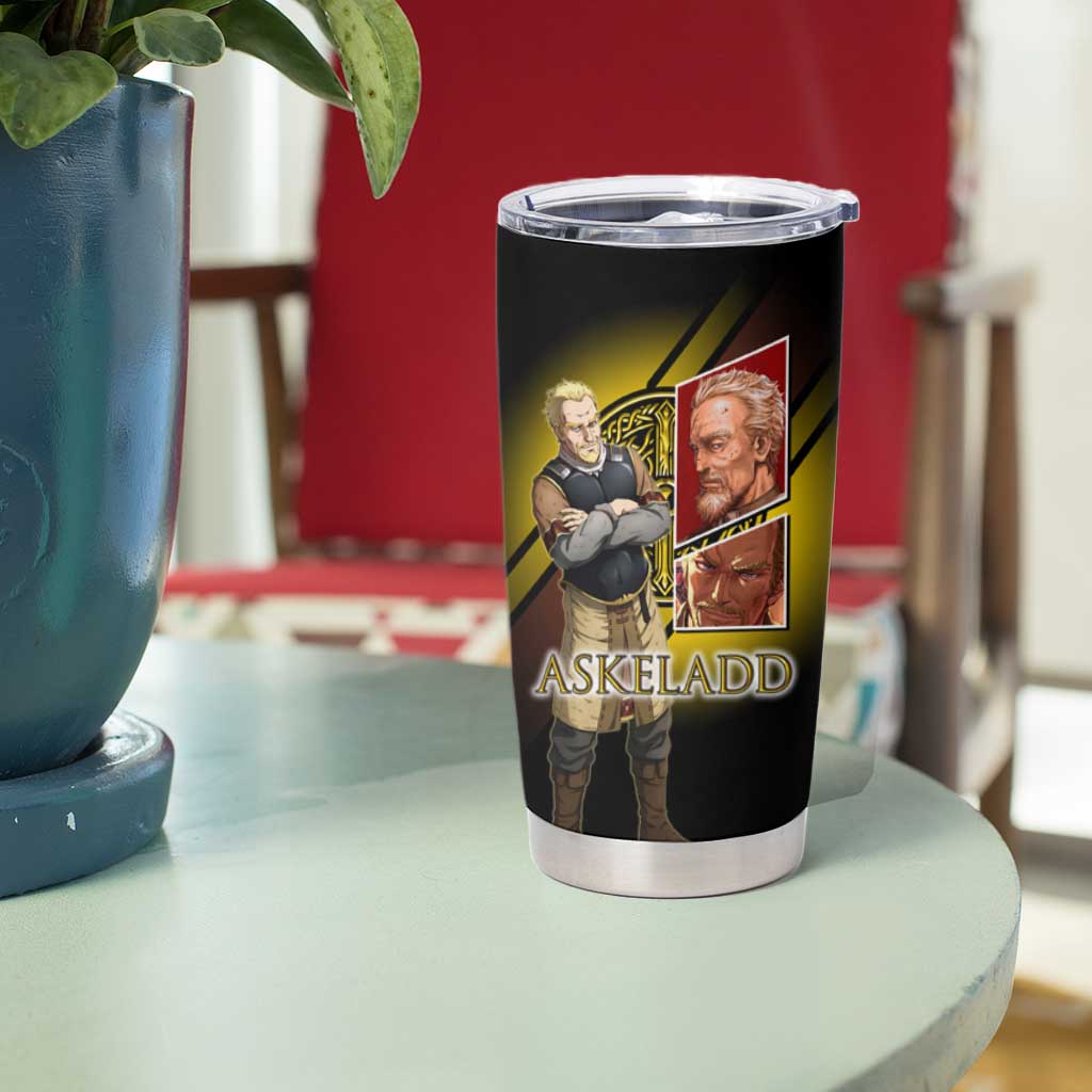 Askeladd Viking Commander Tumbler Cup Viking Manga Illustration Style