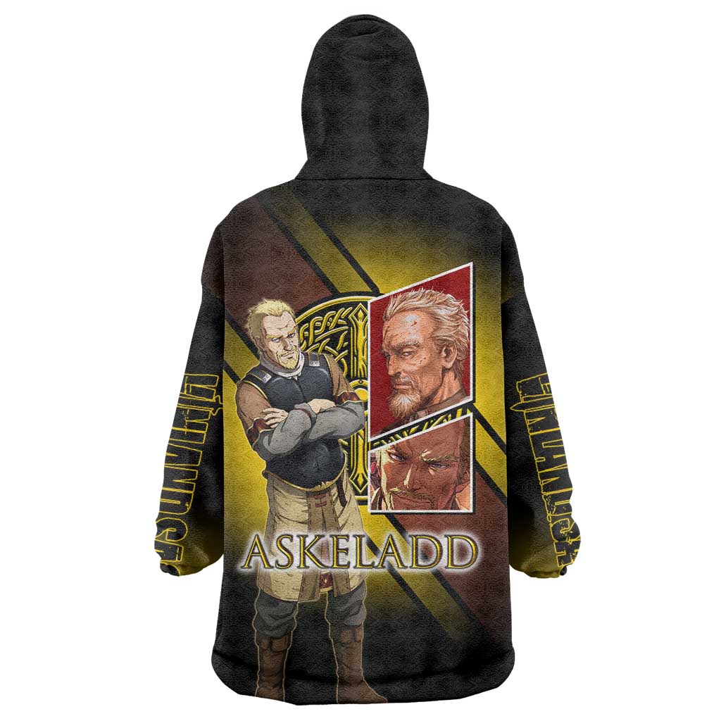Askeladd Viking Commander Wearable Blanket Hoodie Viking Manga Illustration Style
