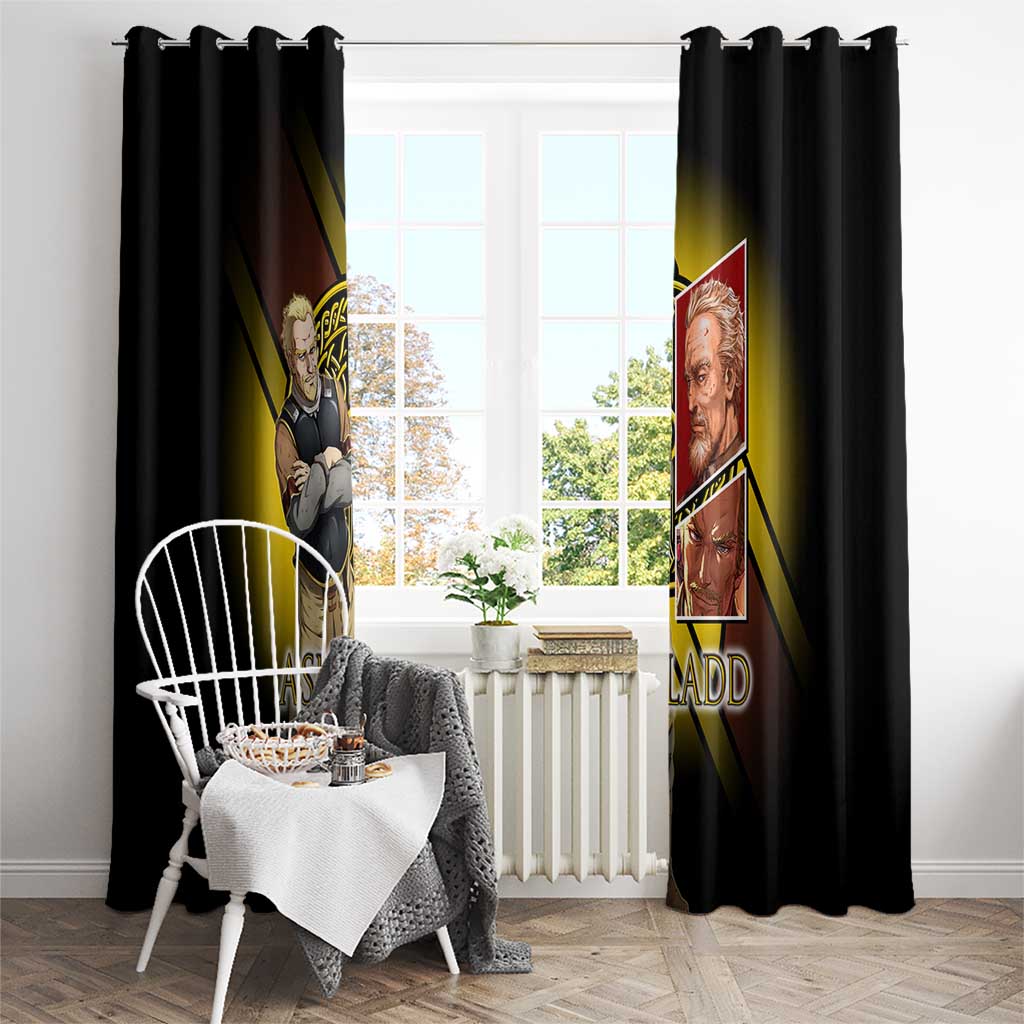 Askeladd Viking Commander Window Curtain Viking Manga Illustration Style