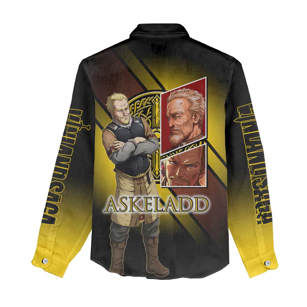 Askeladd Viking Commander Women Casual Shirt Viking Manga Illustration Style