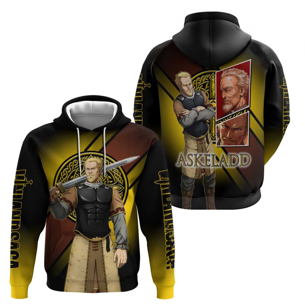 Askeladd Viking Commander Zip Hoodie Viking Manga Illustration Style
