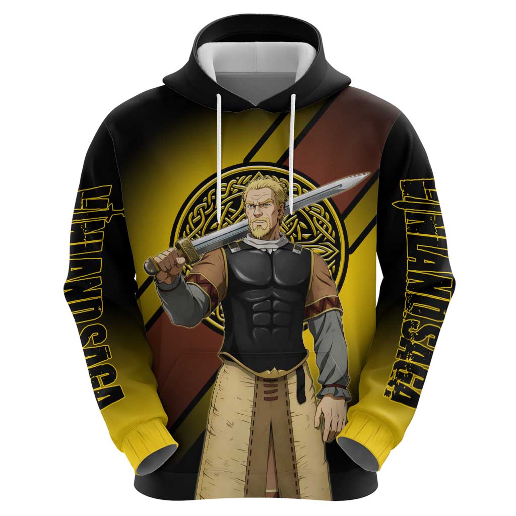 Askeladd Viking Commander Zip Hoodie Viking Manga Illustration Style