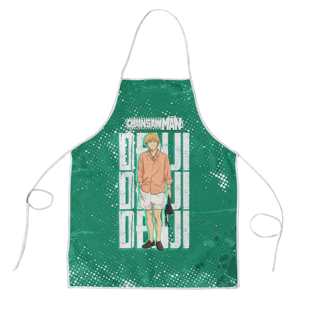 Denji Chainsaw Man Apron Urban Grunge Halftone Style