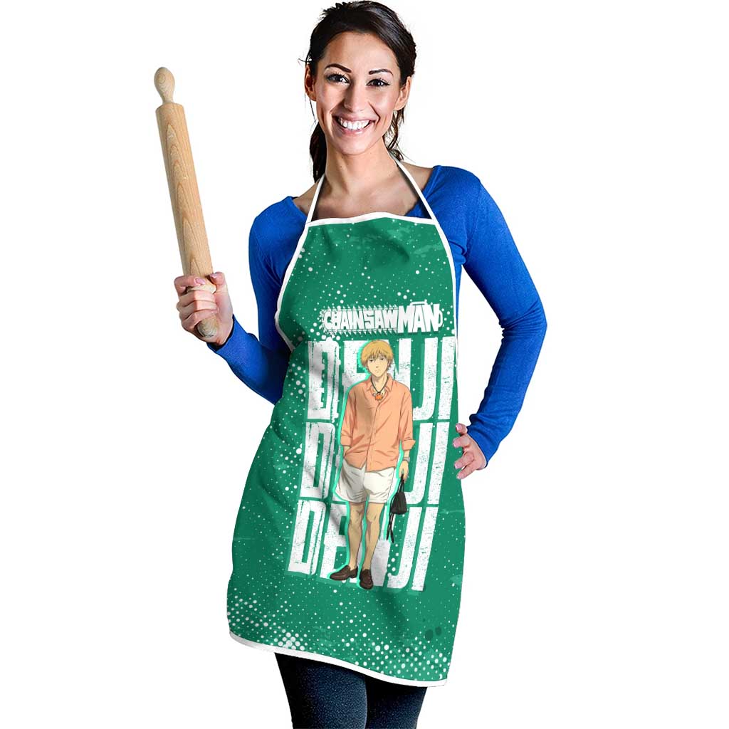 Denji Chainsaw Man Apron Urban Grunge Halftone Style