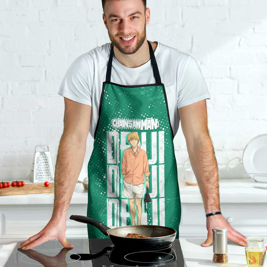 Denji Chainsaw Man Apron Urban Grunge Halftone Style