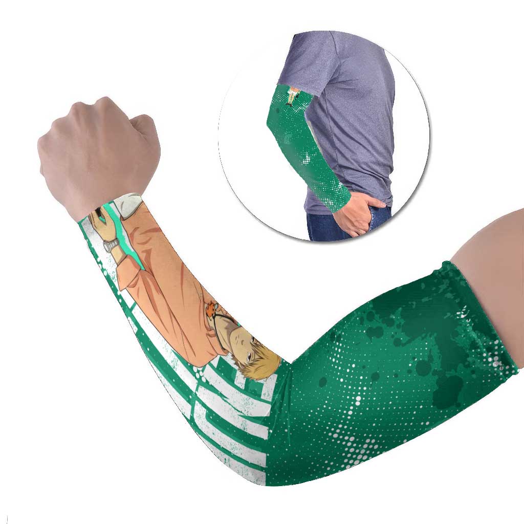 Denji Chainsaw Man Arm Sleeves Urban Grunge Halftone Style