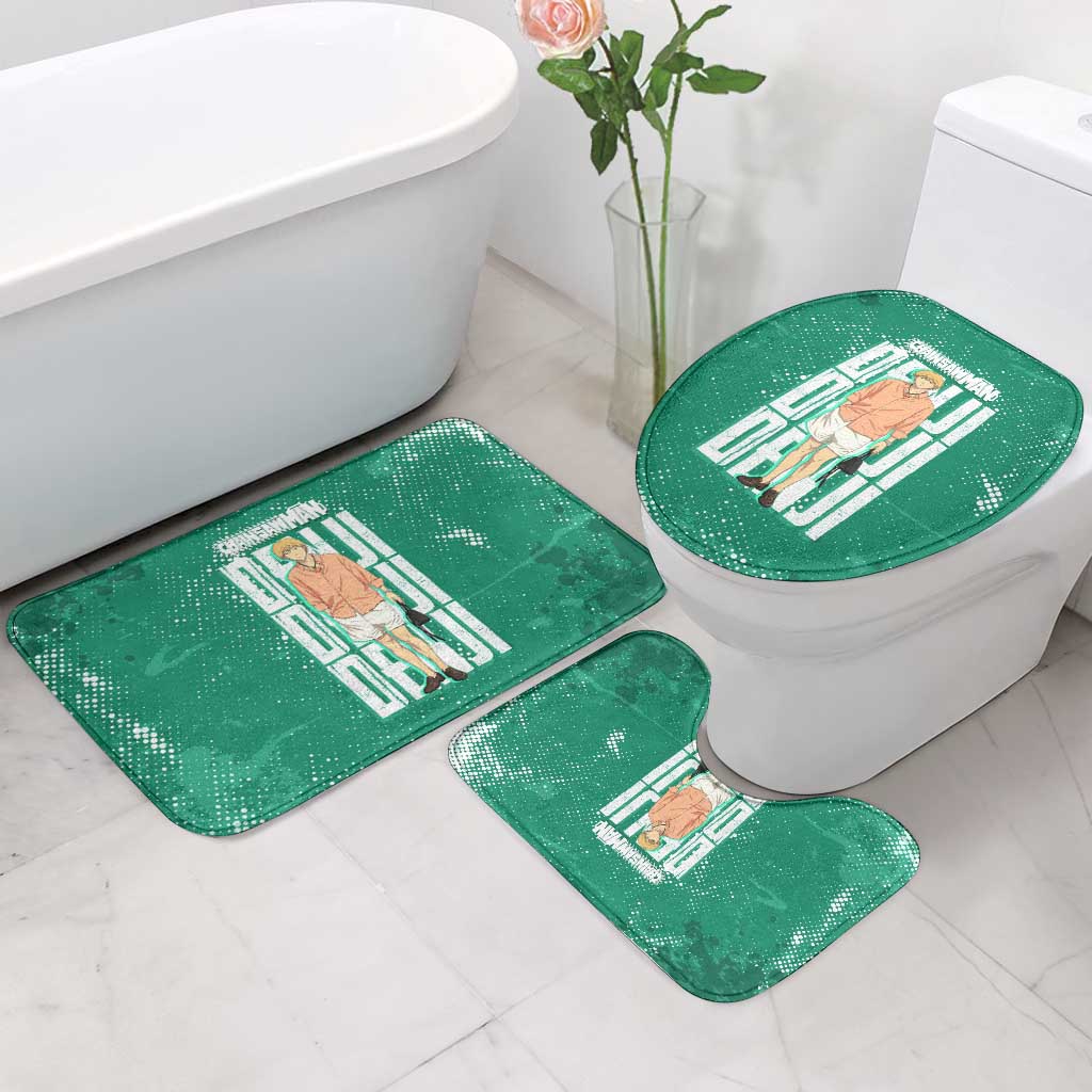 Denji Chainsaw Man Bathroom Set Urban Grunge Halftone Style