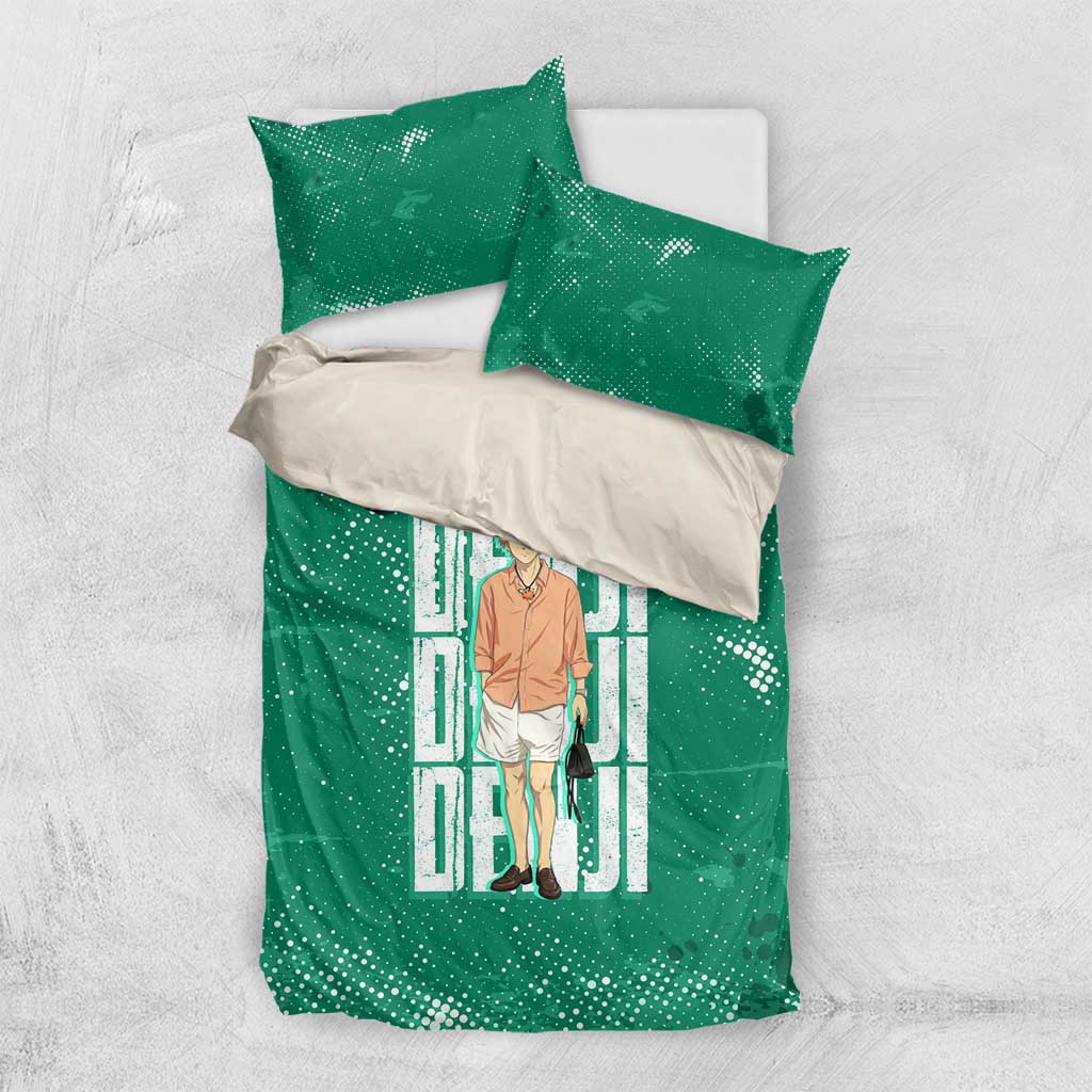 Denji Chainsaw Man Bedding Set Urban Grunge Halftone Style