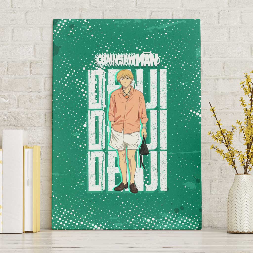 Denji Chainsaw Man Canvas Wall Art Urban Grunge Halftone Style